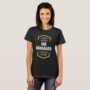 Camiseta Etiquetas de logotipos de administrador de recurso
