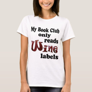 Camiseta Etiquetas de vino del club del libro