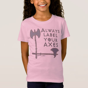 Camiseta Etiquete sus hachas matemáticas divertida