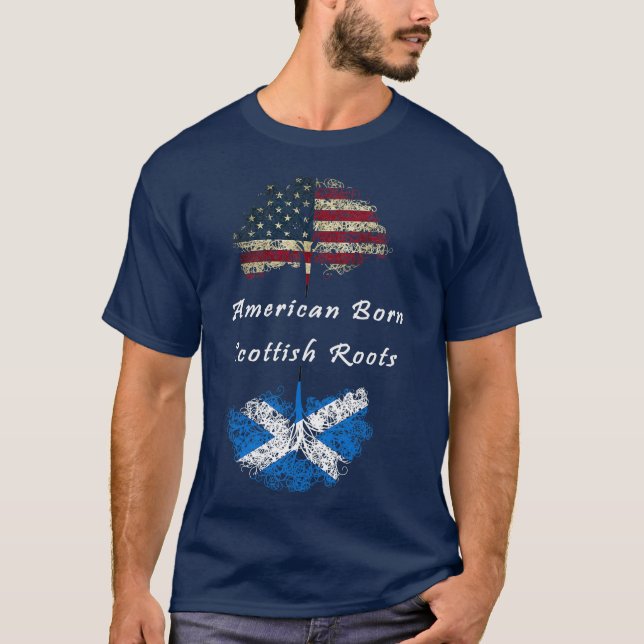 Camiseta Etnias de origen escocés nacidas en Estados Unidos (Anverso)