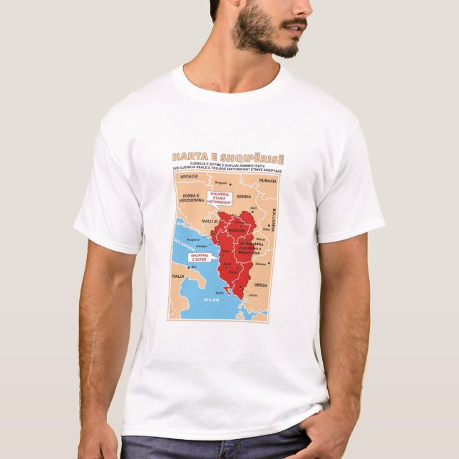 Camiseta étnica de Albania (Anverso)