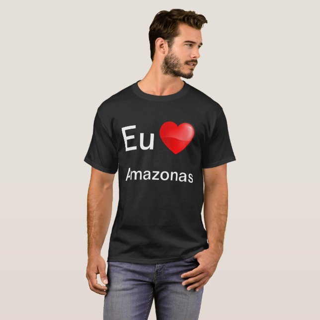 Camiseta Eu amo Amazonas (Anverso completo)