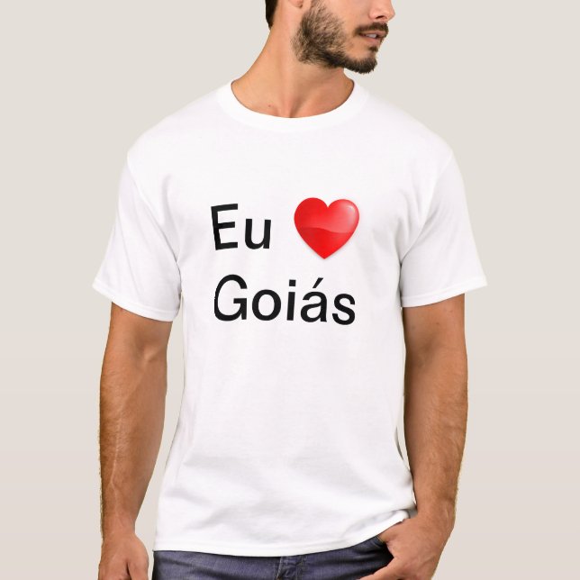 Camiseta eu amo Goiás (Anverso)
