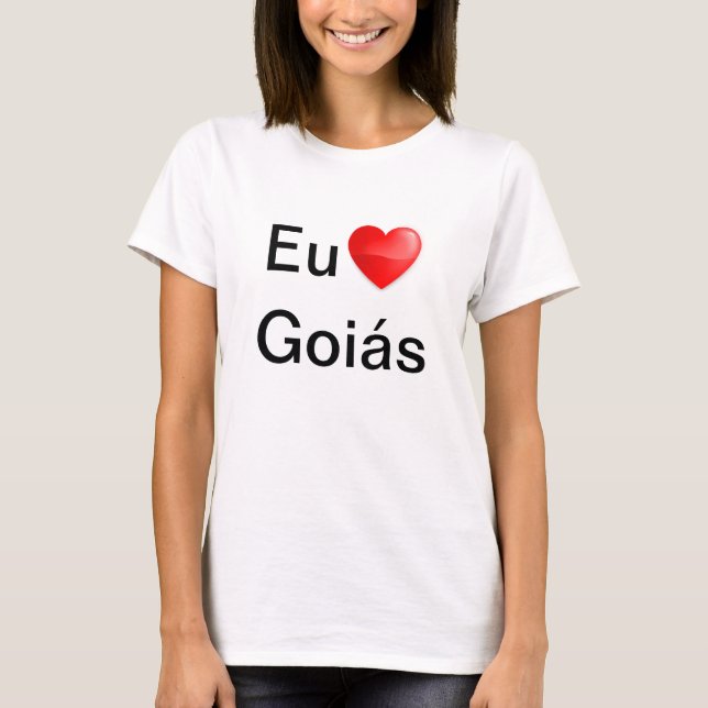 Camiseta eu amo Goiás (Anverso)