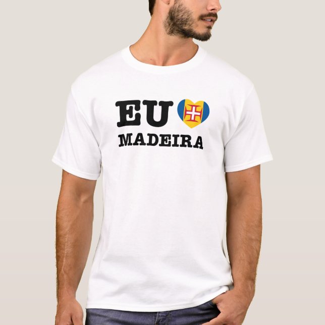 Camiseta Eu Amo Madeira (Anverso)