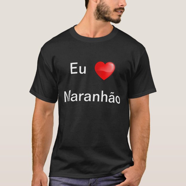 Camiseta eu amo Maranhão (Anverso)