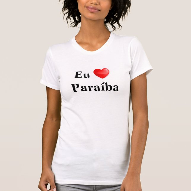 Camiseta eu amo Paraíba (Anverso)