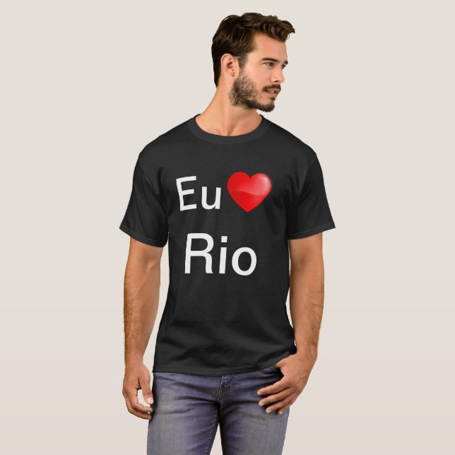 Camiseta Eu amo Rio (Anverso completo)
