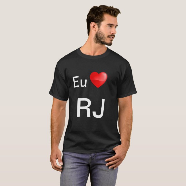 Camiseta Eu amo Rio de Janeiro (Anverso completo)