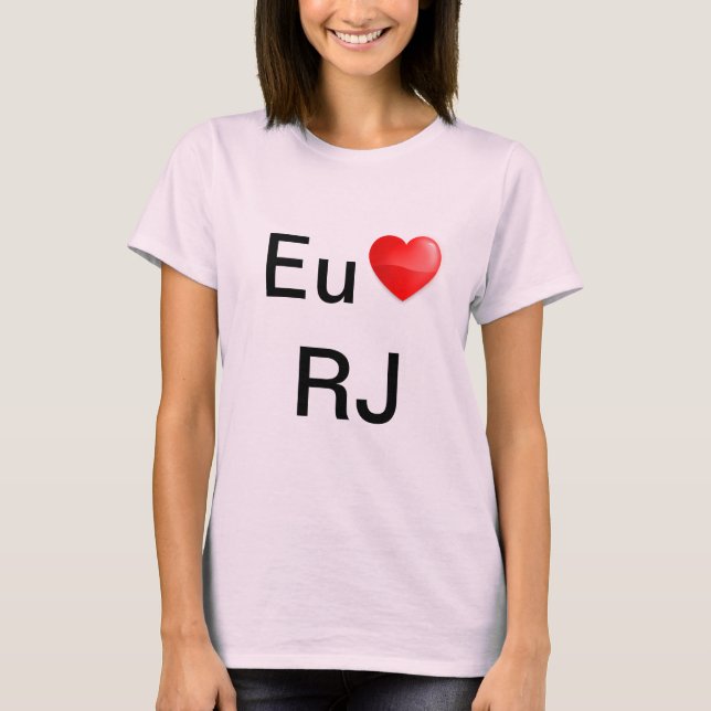 Camiseta Eu amo Rio de janeiro (Anverso)