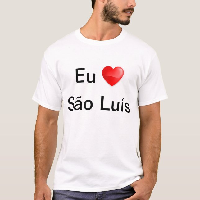 Camiseta eu  amo São Luís (Anverso)
