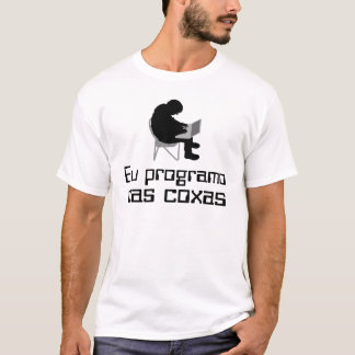 Camiseta Eu programo nas coxas