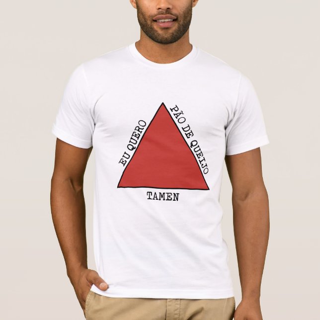 Camiseta Eu quero pão de queijo tamen (Anverso)