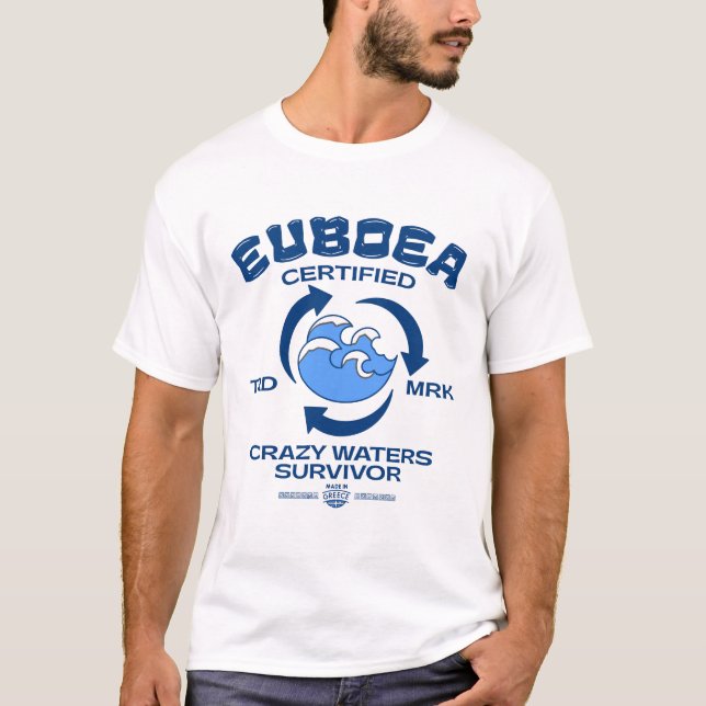 Camiseta Eubea (Grecia) agua loca certificada (Anverso)