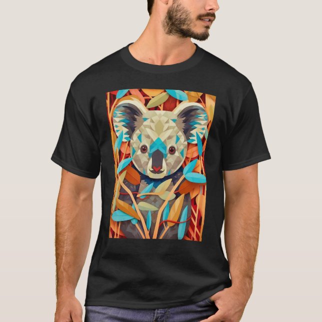 Camiseta Eucalyptus Enigma An Op Art Koala Experience_1 (Anverso)