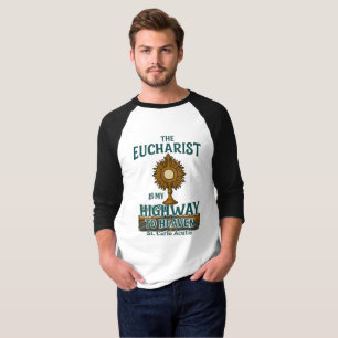 Camiseta Eucaristía de la Acutis de San Carlo es mi camino 
