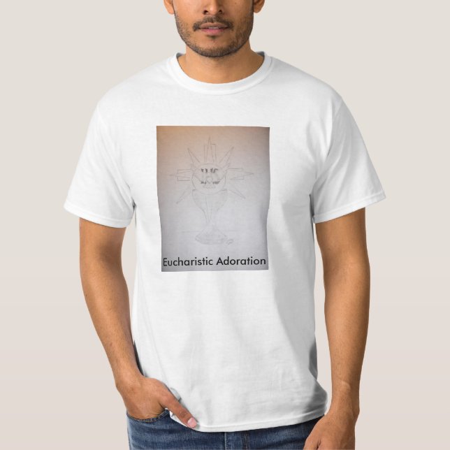 Camiseta eucarística de la adoración (Anverso)