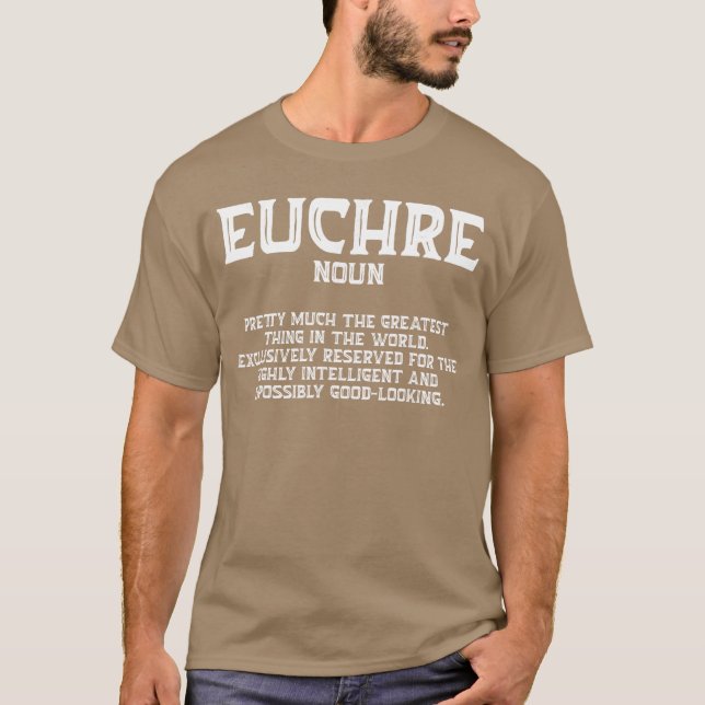Camiseta Euchre Card Game Player Euchre Gamers Funny Partne (Anverso)