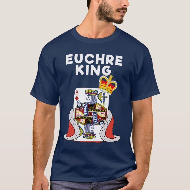 Camiseta Euchre Funny Euchre Card Game King friends (Anverso)