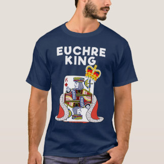 Camiseta Euchre Juego de Cartas Divertido Euchre Rey amigos