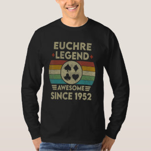 Camiseta Euchre Legend De 70 Años De Edad Impresionante Des