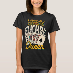 Camiseta Euchre Queen Casino Night Poker Spades y Mahjong