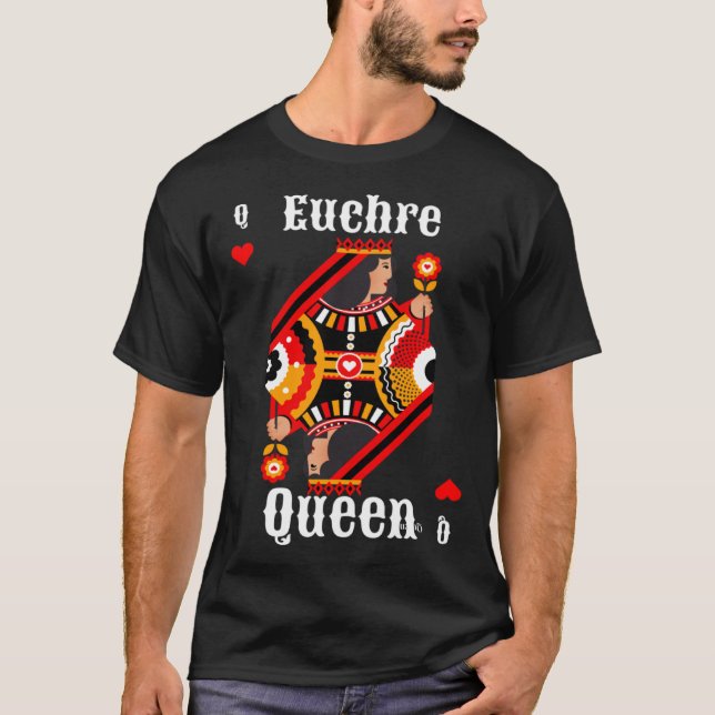 Camiseta Euchre Queen Euchre Card Game (Anverso)