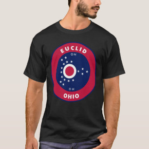 Camiseta Euclid Ohio OH Insignia de la bandera Roundlet Rec