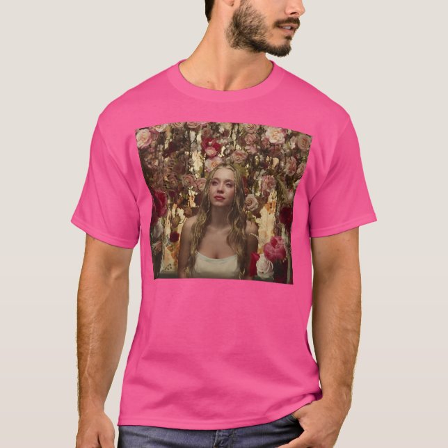 Camiseta Euforia Hbo Cassie Grita En Flores (Anverso)