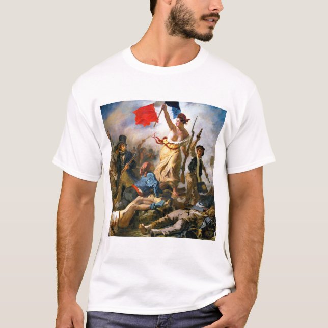 Camiseta Eugene Delacroix Libertad liderando el pueblo (Anverso)