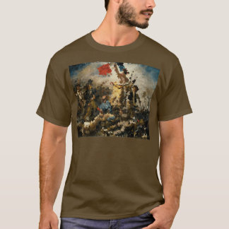 Camiseta Eugne Delacroix Liberty liderando al pueblo Pixela