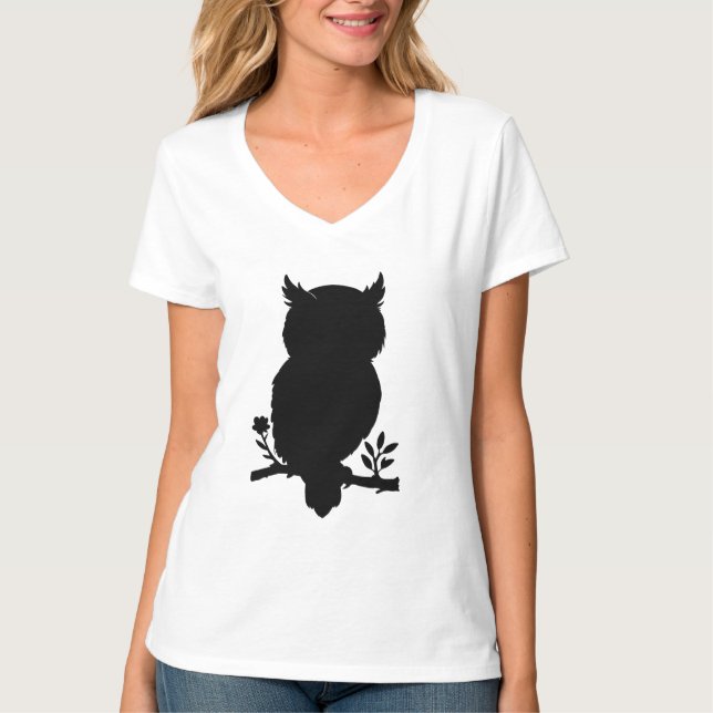 Camiseta Eule - Scherenschnitt (Anverso)