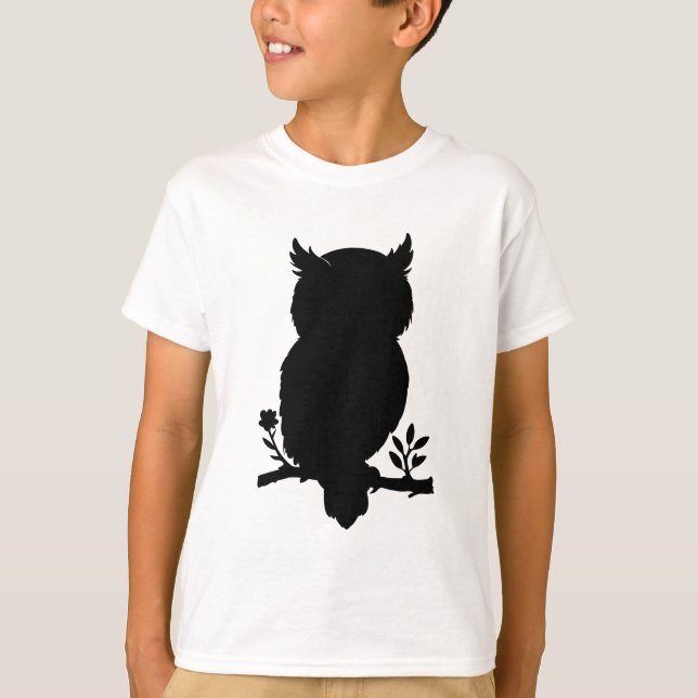 Camiseta Eule - Scherenschnitt (Anverso)