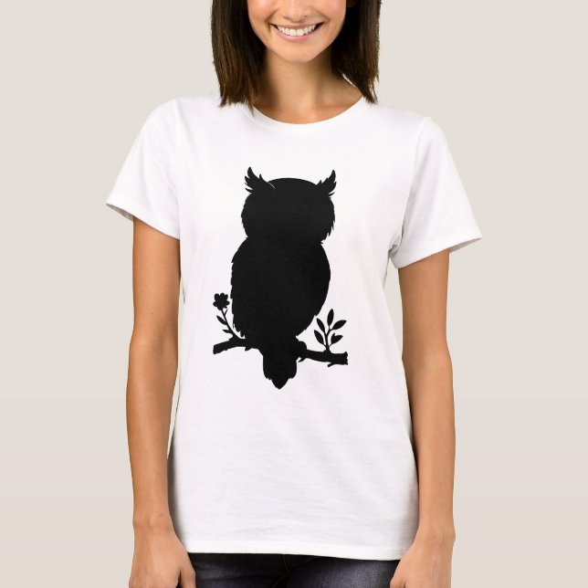 Camiseta Eule - Scherenschnitt (Anverso)