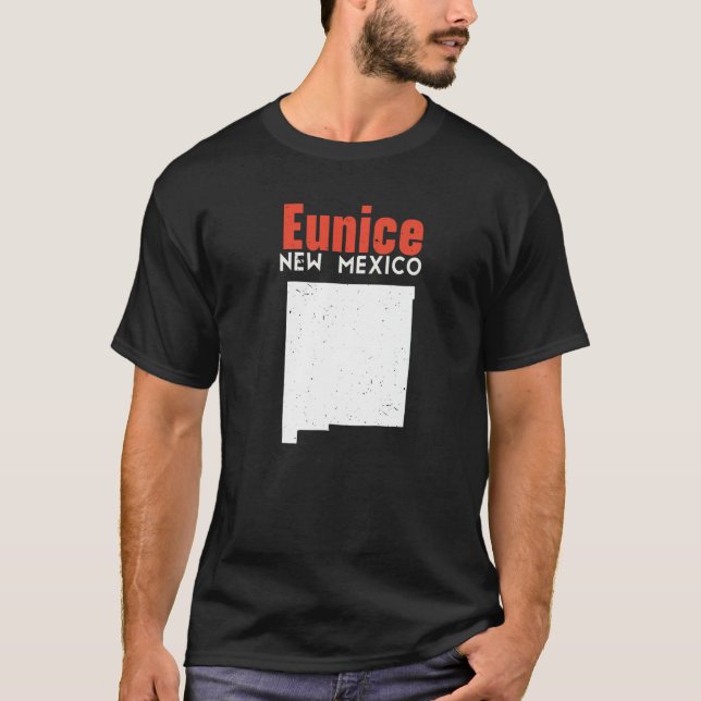 Camiseta Eunice USA State America Viaja Nuevo México (Anverso)