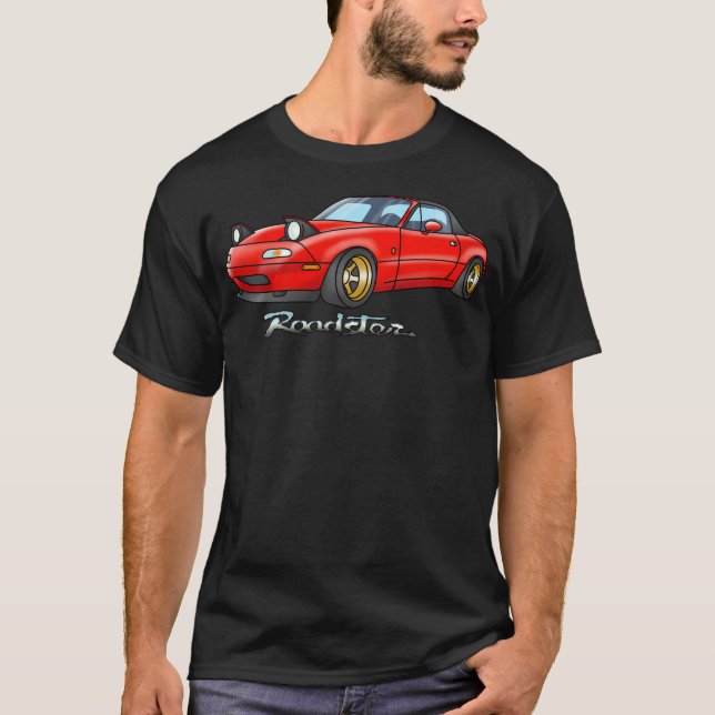 Camiseta Eunos Roadster En Red Jdm Car (Anverso)