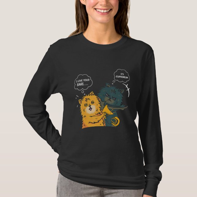 Camiseta Euphonium Cat Slapping Euphoniumist (Anverso)