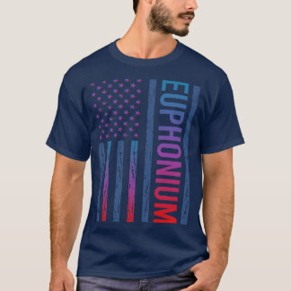 Camiseta Euphonius de eufonio con bandera de degradado