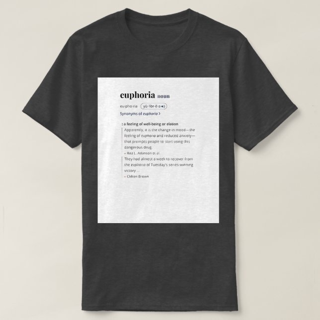 Camiseta euphoria kendrick lamar TShirt (Diseño del anverso)