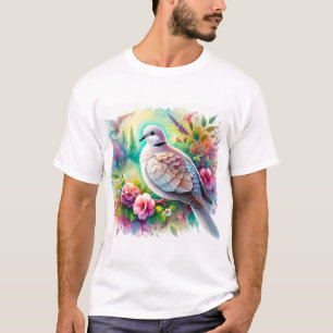 Camiseta Eurasian collared dove 160724AREF107 - Watercolor
