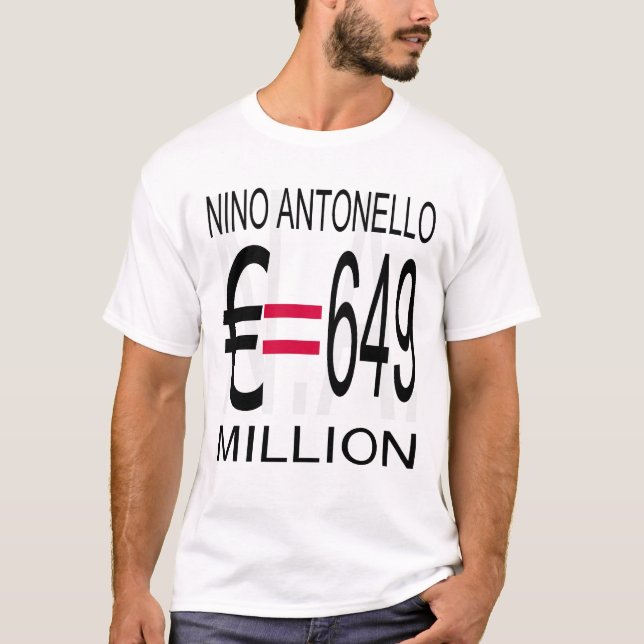 Camiseta Euro de Nino Antonello N.A. (Escala de Grises) Equ (Anverso)