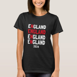 Camiseta Euro Fútbol Inglaterra Color de la bandera Textos 