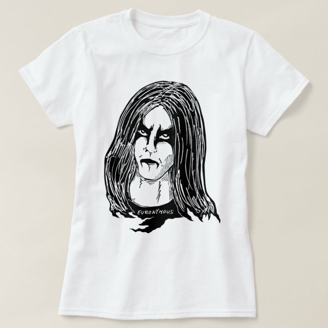 Camiseta Euronymous Make Up Face (Diseño del anverso)