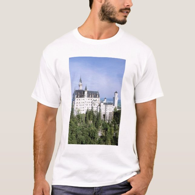 Camiseta Europa, Alemania, castillo de Neuschwanstein, cons (Anverso)