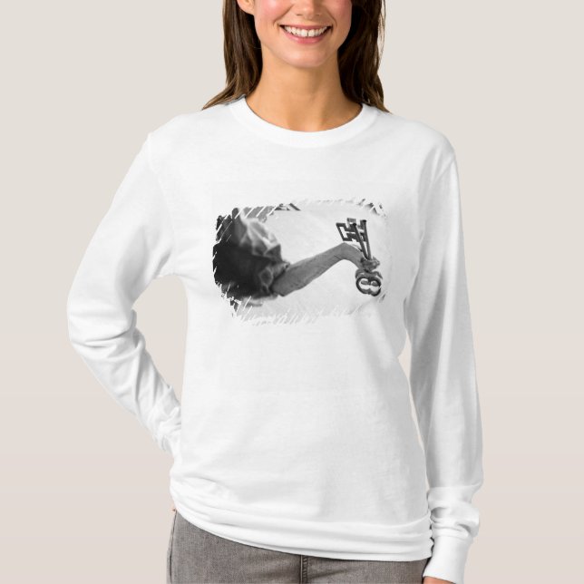 Camiseta Europa, Austria, Salzburgo. Estatua con llaves (Anverso)