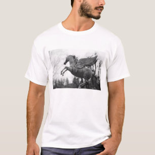 Camiseta Europa, Austria, Salzburgo. Estatua de caballo ala