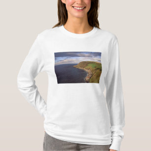 Camiseta Europa, Escocia, Aberdeen. Vista aérea de