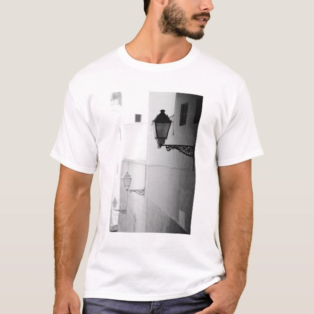 Camiseta Europa, España, Mallorca. Luces de la calle, Palma (Anverso)