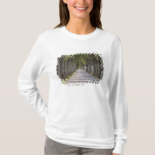 Camiseta Europa, Francia, Cereste. Los árboles bordean esta