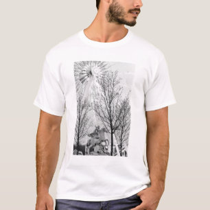 Camiseta Europa, Francia, París. Estatua y rueda de la fort